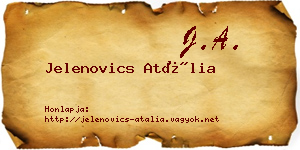 Jelenovics Atália névjegykártya